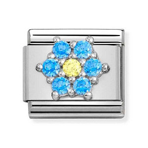 Silvershine Simboli, Fiore, Celeste / Gialla