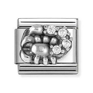 Silvershine Zodiaque Relief, Scorpion, ZC blanc