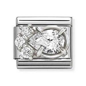 Silvershine ZC Facettes, Goutte, ZC blanc