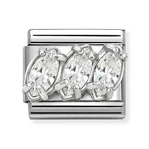 Silvershine CZ Sfaccettato, Trilogia, CZ bianco