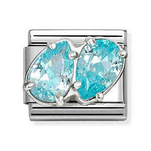 Silvershine ZC Facettes, 2 Gouttes, ZC bleu ciel