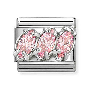 Silvershine CZ Sfaccettato, CZ Trilogy, Rosa