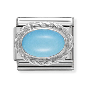 Silvershine Gemma Ovale, Turchese