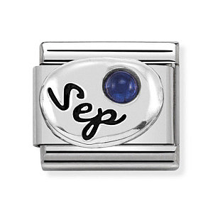 Silvershine Symbole, September Saphir