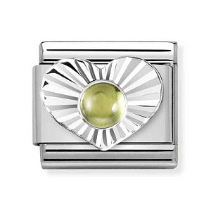 Silvershine Simboli, Cuore, Peridoto