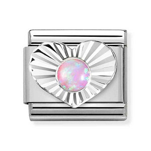 Silvershine Simboli, Cuore, Opale rosa