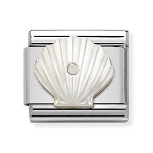 Silvershine Simboli, Conchiglia, Madreperla, bianco