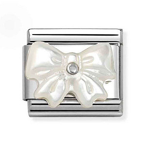 Silvershine Simboli, Fiocco, Madreperla, bianco