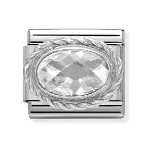 Silvershine CZ Facettiert, Weiss