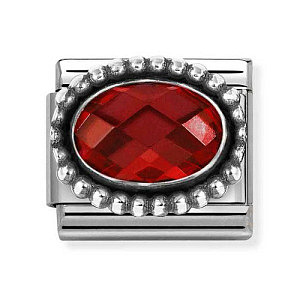 Silvershine ZC Facettes, Rouge, Vintage Look