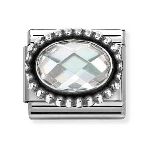 Silvershine ZC Facettes, Blanc, Vintage Look