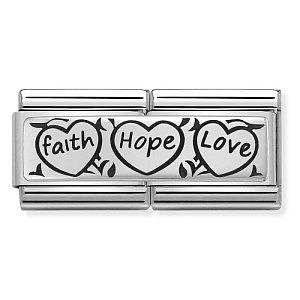 Silvershine Double Plate, Faith Hope Love