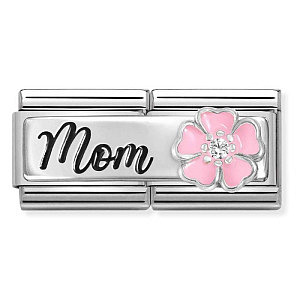 Silvershine Double Symboles, Fleur, Mom