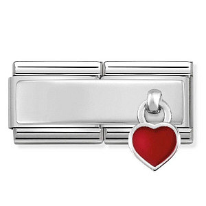 Silvershine Double Symboles, Cœur, rouge