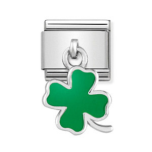 Silvershine Charm Daily Life, Trèfle à quatre feuilles, Vert