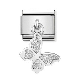 Silvershine Charm Daily Life, Papillon, glitter