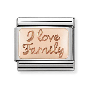 Rosegold Plate, I love family