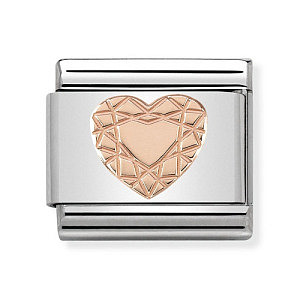 Rosegold Symbole, Herz, Diamant
