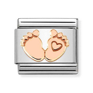 Rosegold Simboli, Piedini con cuore