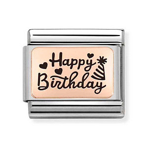 Rosegold Plate, Happy Birthday