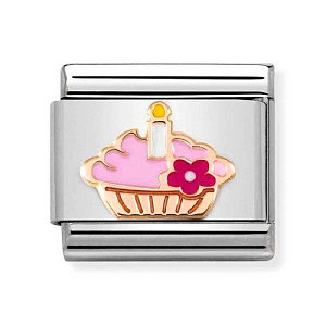 Rosegold Symboles, Cupcake avec bougie