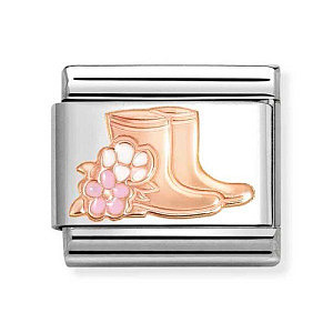 Rosegold Symboles, Bottes en caoutchouc avec fleurs
