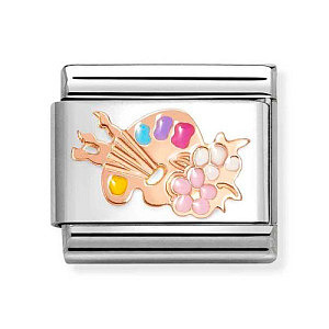 Rosegold Symbole, Malerpalette