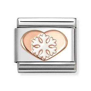 Rosegold Symboles, Cœur avec flocon de neige