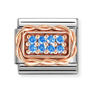Rosegold Pave, ZC bleu ciel