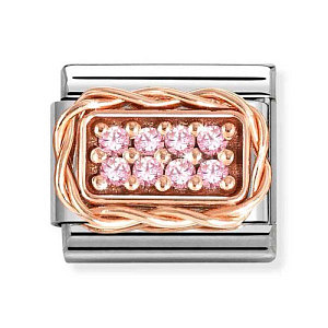 Rosegold Pave, CZ rosa