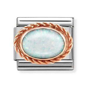 Rosegold Stone, Opale bianco