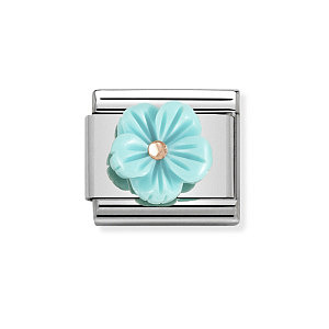 Rosegold Symboles, Fleur, Turquoise