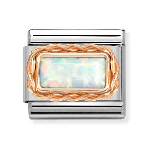 Rosegold Gemme, Opale blanc