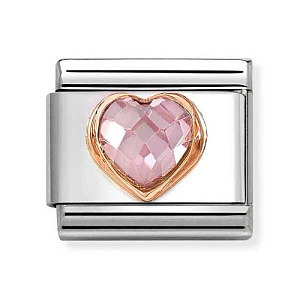 Rosegold ZC Facettes, Cœur, ZC rose