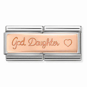 Rosegold Double Plate, God Daughter