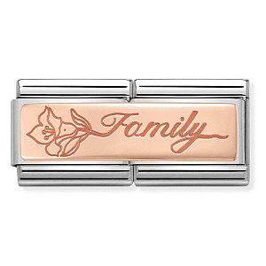 Rosegold Double Plate, Family avec fleur