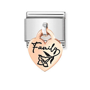 Rosegold Charm, Herz, Family