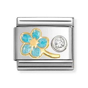 Gold&Silver Symboles, Myosotis bleu ciel, ZC blanc