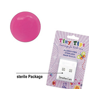 TinyTips, Novelty, Neon Hot Pink, 5 mm, Chirurgenstahl weiss