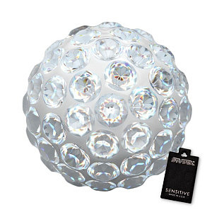 Fireball Kristall, 8 mm, Chirurgenstahl weiss