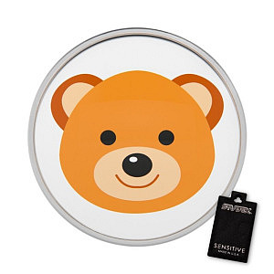 Nounours, 8 mm, Acier chirurgical blanc