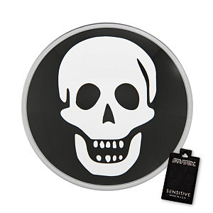 Crâne, 8 mm, Acier chirurgical blanc