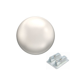 Perle, 5 mm, Chirurgenstahl vergoldet