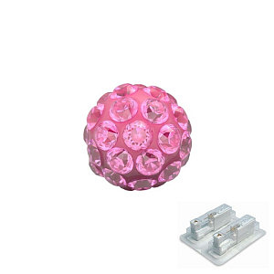 Fireball Rosa, 4.5 mm, Chirurgenstahl weiss