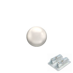 Mini Perle, 3 mm, Chirurgenstahl vergoldet