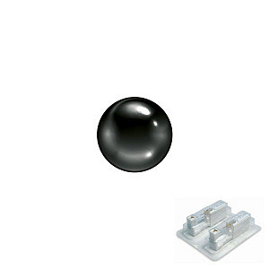 Kugel, 4 mm, Chirurgenstahl schwarz