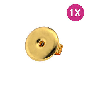 Verschluss (Stück), SENSITIVE / MFE, 5.8 mm, Chirurgenstahl vergoldet