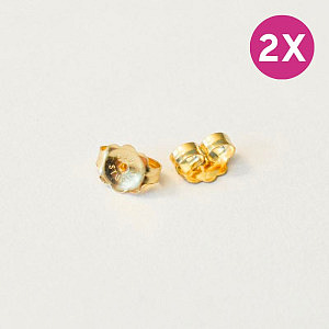 Verschluss (Paar), S75, 14K Gelbgold