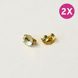 Verschluss (Paar), S75, 18K Gelbgold